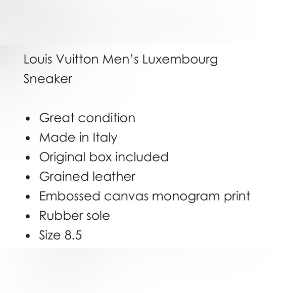 RARE preloved Louis Vuitton's Luxembourg PINK MONOGRAM sneakers 8.5 US men’s - Picture 2 of 10